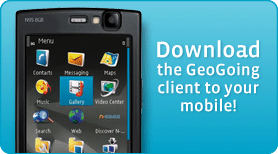 Dowload the GeoGoing client to your mobile phone!